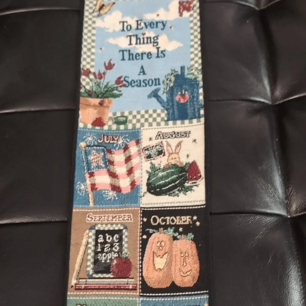To Every Thing There Is A Season Tapestry Wall Hanging Monthly Seasonal Decor